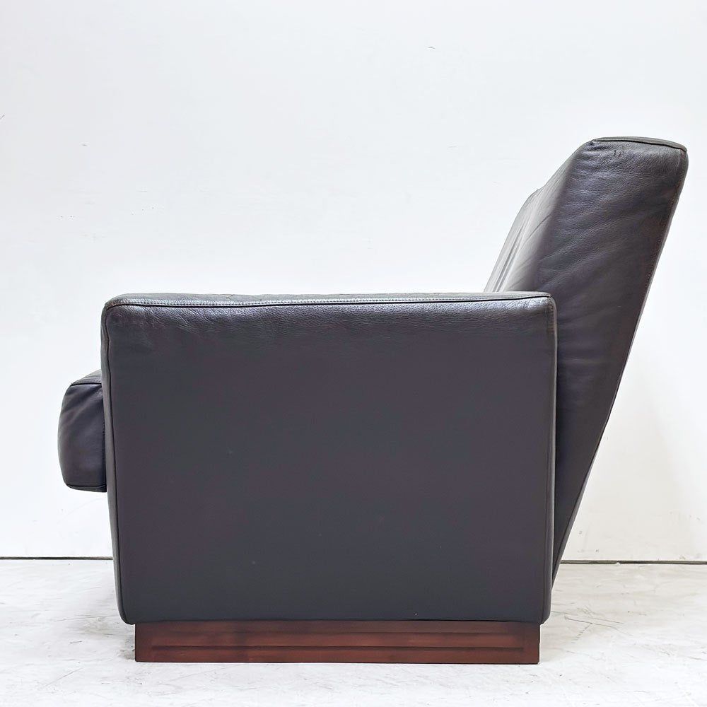 Cassina カッシーナ 622 IMPERIAL TOKYO インペリアルトーキョー 1人掛けソファ 1PSOFA 本革 帝国ホテル フランク・ロイド・ライト 廃番 ●