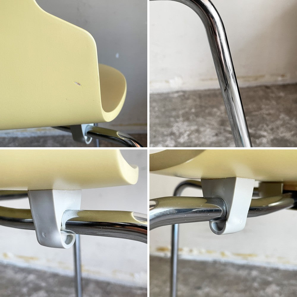 フリッツハンセン Fritz Hansen アントチェア アリンコチェア 4本脚 3101 ライトイエロー ラッカー アルネ・ヤコブセン デンマーク 北欧家具 ■