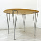フリッツハンセン Fritz Hansen Bテーブル スーパー円テーブル ダイニングテーブル ビーチ材 ピート・ハイン ブルーノ・マットソン アルネ・ヤコブセン デンマーク 北欧家具 廃番希少 ●