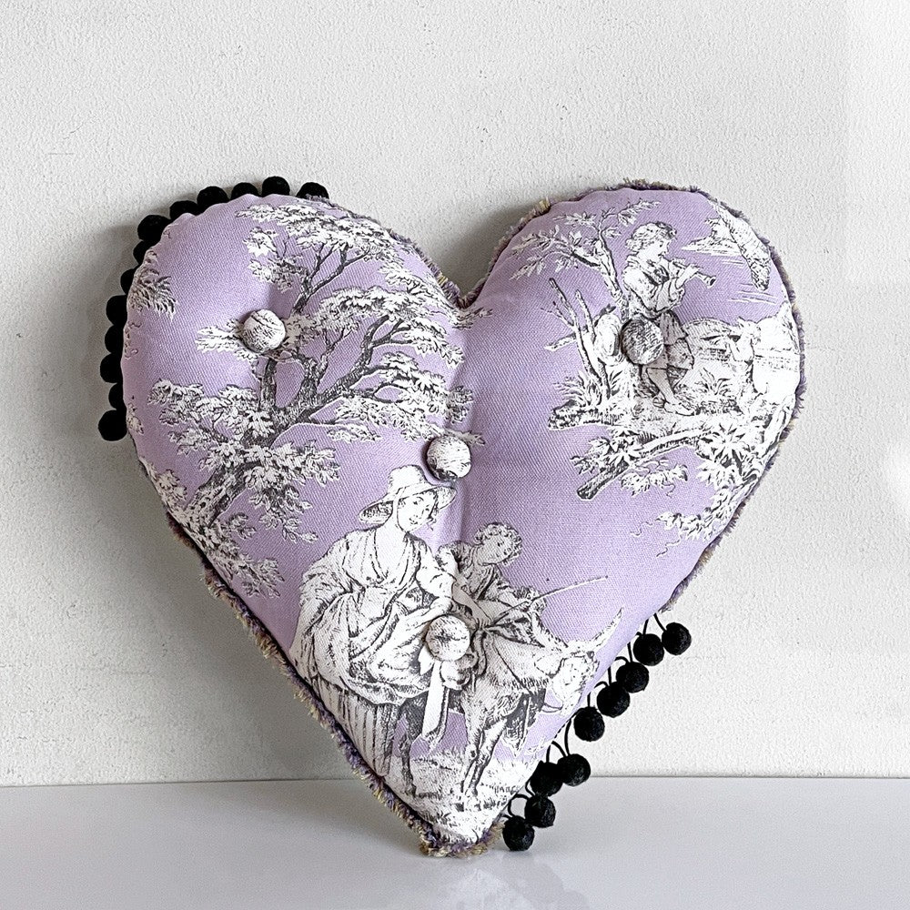 マウントハリ Mt.Hari ハート クッション 刺繍 H.P.DECO エイチピーデコシボネ cibone ATLIER取り扱い ■