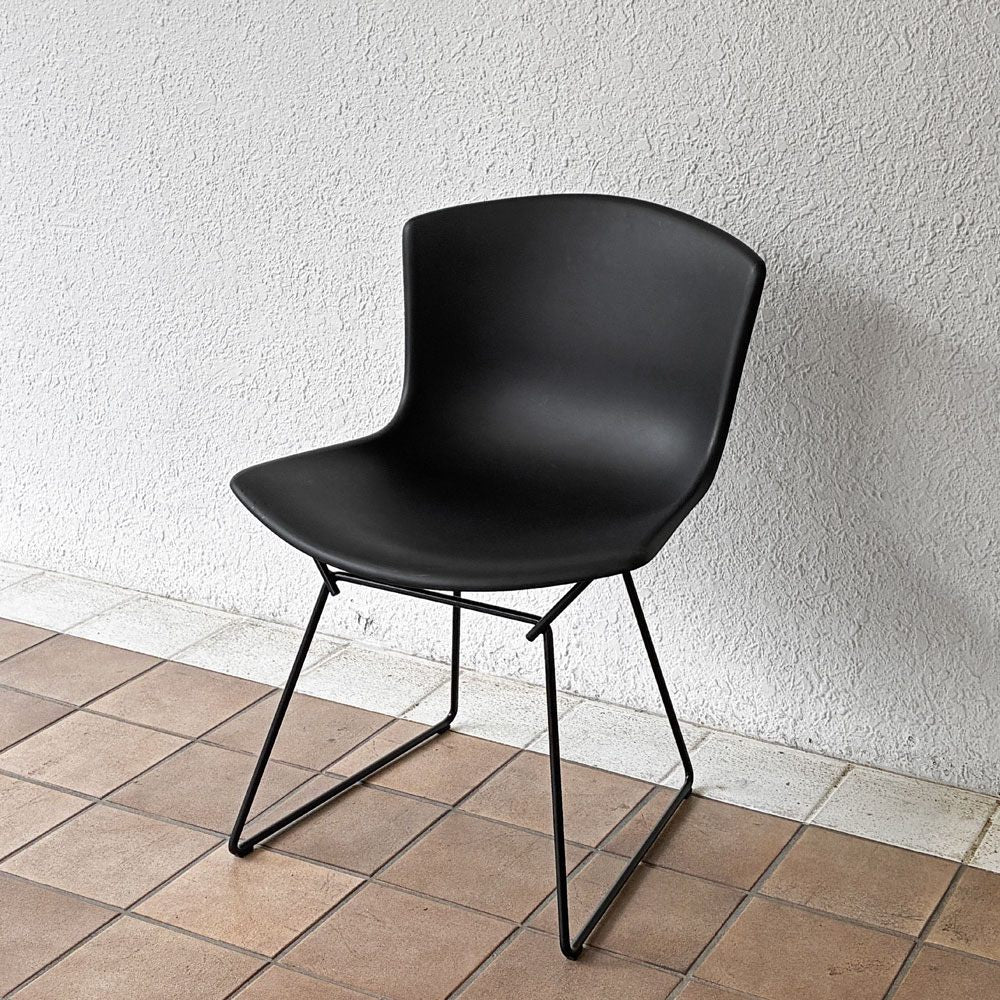 ノル Knoll ノール Bertoia Collection プラスチック サイドチェア Plastic Side Chair ブラック ハリー・ベルトイア ミッドセンチュリー A ◇