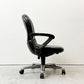 内田洋行 UCHIDA コアチェア CORE CHAIR デスクチェア オフィスチェア ブラックレザー キャスター付 説明書付 ●