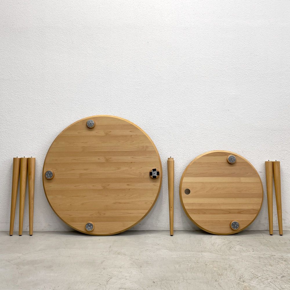 高野木工 TAKANO MOKKOU バルーン BALLOON 伸長式 ダイニングテーブル ホワイトオーク材 〓