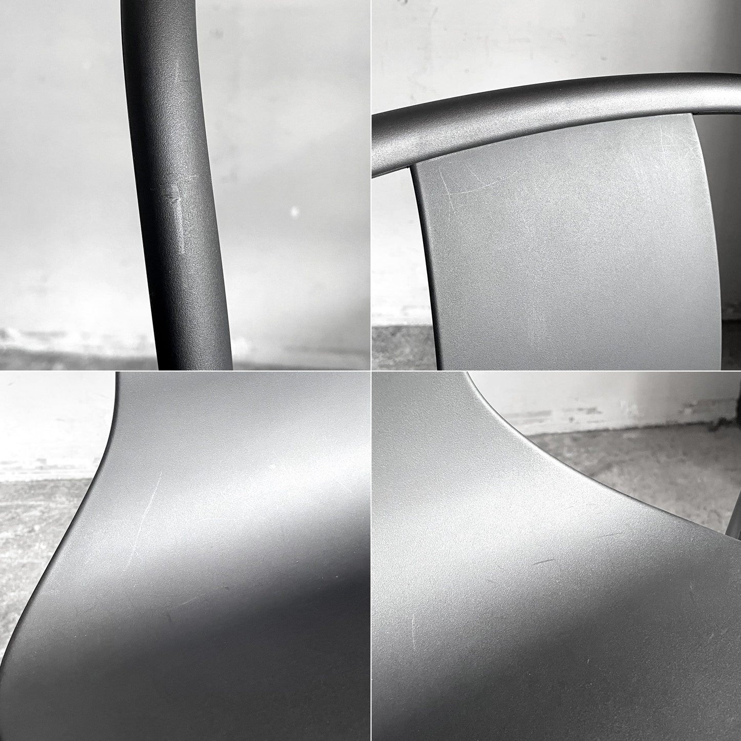 ヴィトラ Vitra ベルヴィルチェア Belleville Chair ダイニングチェア スタッキングチェア ディープブラック ロナン & エルワン・ブルレック D ■