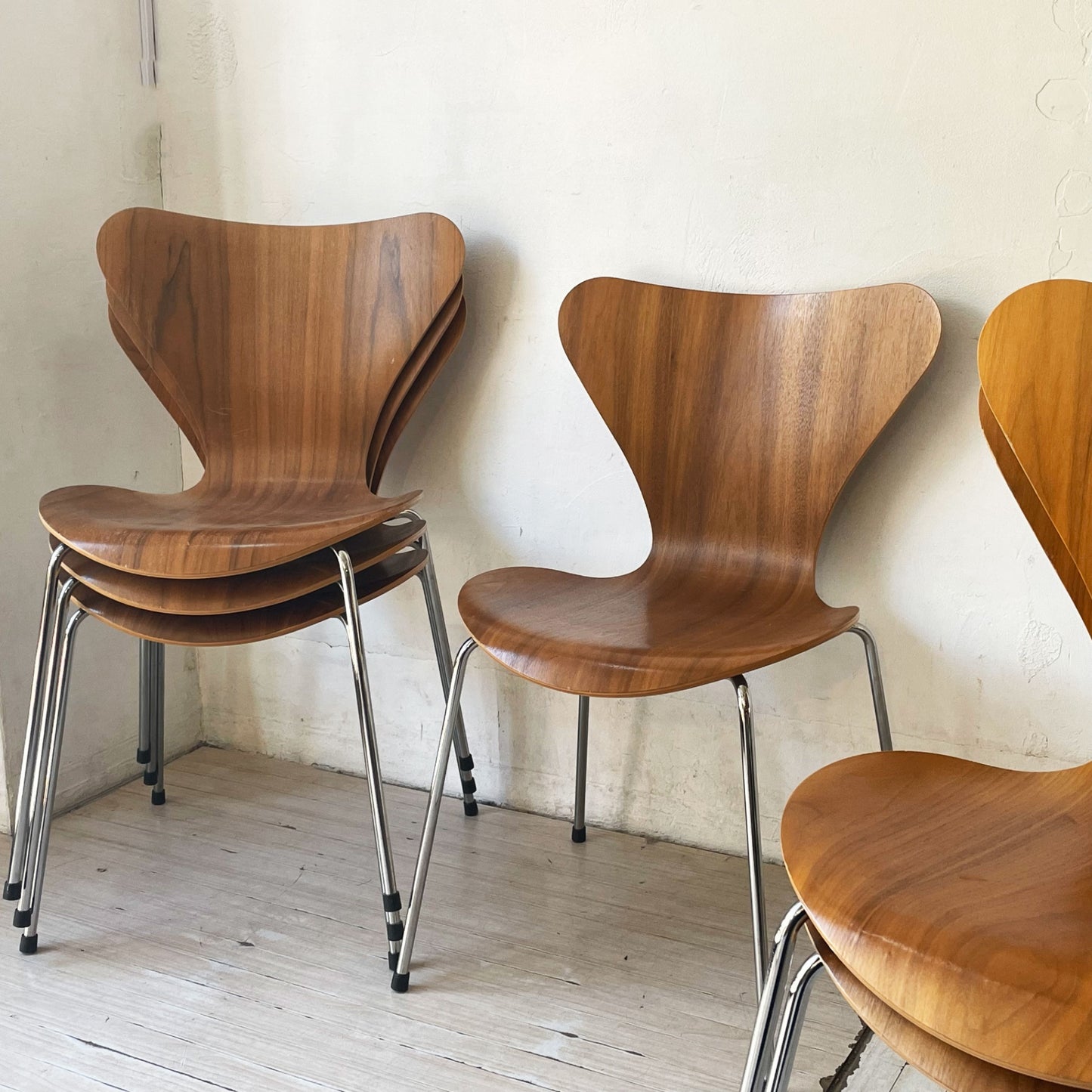 フリッツハンセン Fritz Hansen セブンチェア Seven Chair ダイニングチェア アルネヤコブセン Arne Jacobsen ウォールナット材 北欧家具 C ★