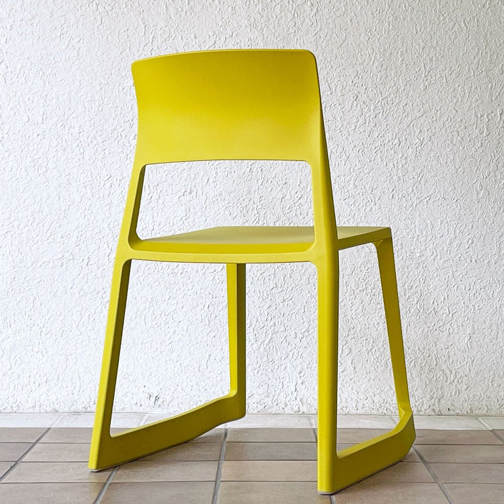 ヴィトラ Vitra ティプトン Tip Ton ワークチェア ダイニングチェア デスクチェア マスタード スタッキング チルト機能 定価￥47,300- ◇