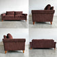 トラックファニチャー TRUCK FURNITURE FK ソファ 3シーター W204cm ウォールナット無垢材 × イタリア製 生地 褐色系 参考価格約55万円の品 〓