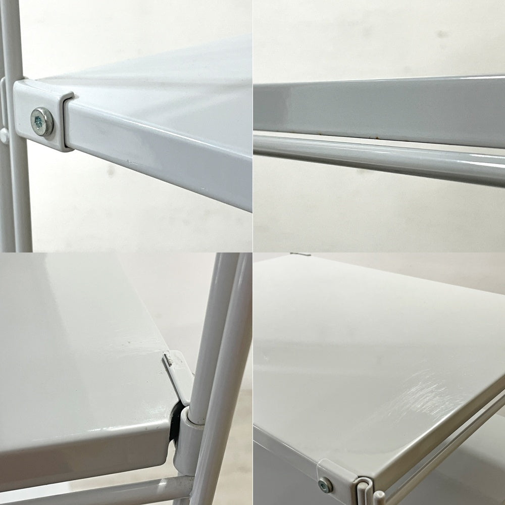 無印良品 MUJI スチールユニットシェルフ オープンシェルフ スチール棚 5段 W58 H175cm ●