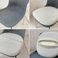 リーンロゼ ligne roset エットリアーノ チェア Ettoriano Chair ダイニングチェア フェルト生地 スチールベース ミニマルデザイン B ★