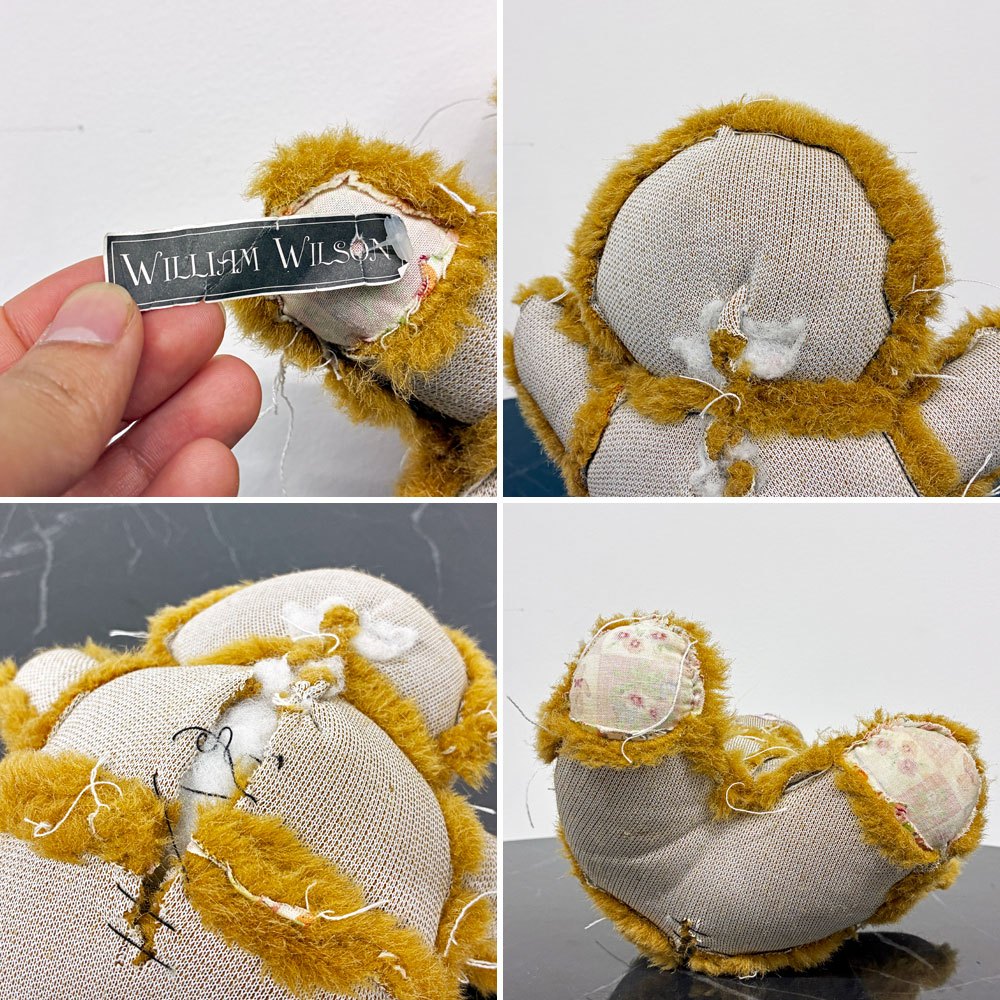 William Wilson vintage characters ぬいぐるみ リメイクアート オブジェ ファブリック ウイリアム・ウィルソン ビンテージ 1点物 ◎