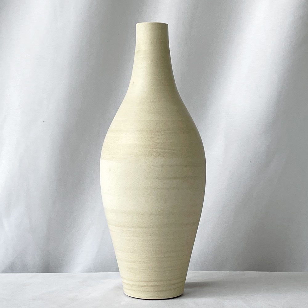 サードセラミックス 3RD CERAMICS フラワーベース 花瓶 M H26cm 多治見 轆轤 和モダン ナチュラル 参考定価14,300円 ◇