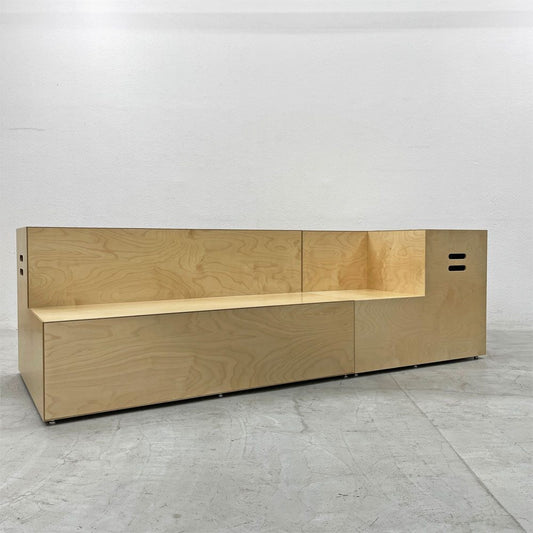 ノルオフィス Knoll Office アンスクリプテッド Unscripted ステップス Steps 2ステップロング+インサイドコーナー 2台セット ベンチ 片側連結パーツ付 デイヴィッド・ロックウェル 合計定価￥1,164,405- B 〓