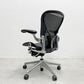 ハーマンミラー Herman Miller アーロンチェア Bサイズ ポスチャーフィット クラシックカーボンメッシュ ポリッシュドアルミベース ビル・スタンフ ＆ ドン・チャドウィック 〓