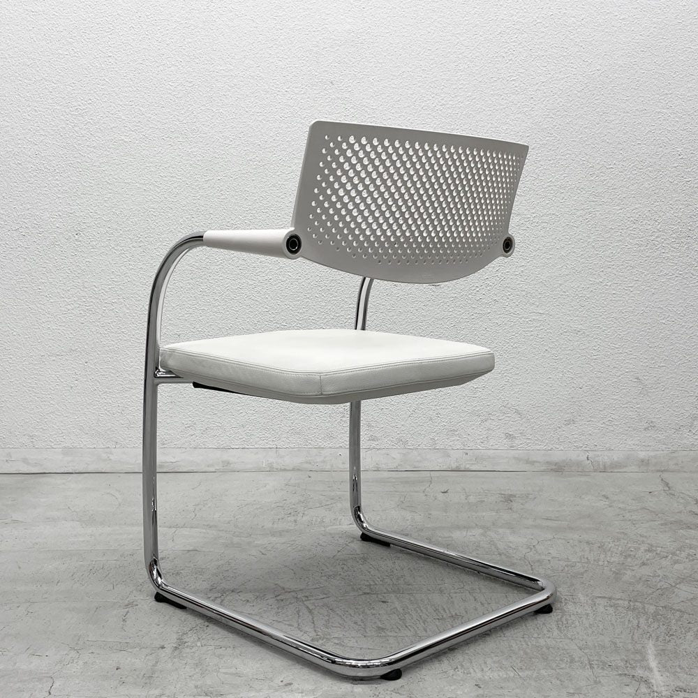 ヴィトラ vitra ビザビ2 Visavis2 アームチェア デスクチェア カンティレバー スタッキング不可仕様 アントニオ・チッテリオ A 〓
