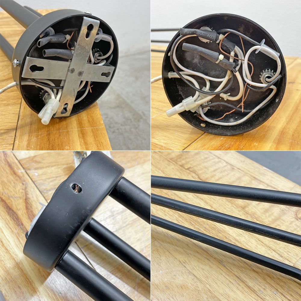 シュスポンション・トワ・ブラ・ピヴォタン SUSPENSION 3 BRAS PIVOTANTS シーリングランプ 3灯 セルジュ・ムーユ リプロダクト品 〓