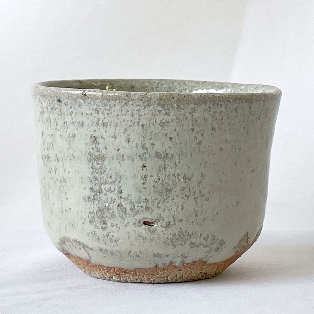 唐津焼 斑唐津 竹花正弘 ぐい呑 箱付き Φ7cm 陶芸家 現代作家 A ◇