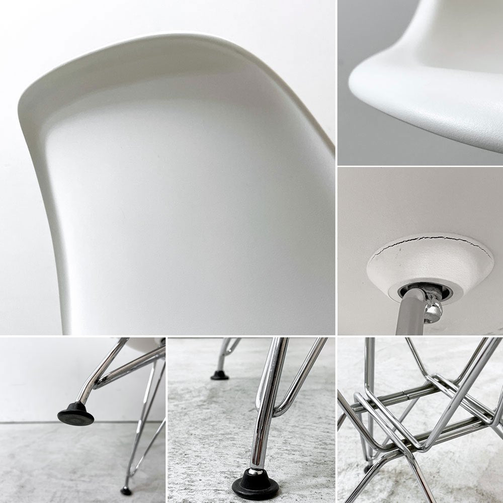 ハーマンミラー Herman Miller サイドシェルチェア ポリプロピレン製 エッフェルベース ホワイト C&R イームズ ミッドセンチュリー A ●