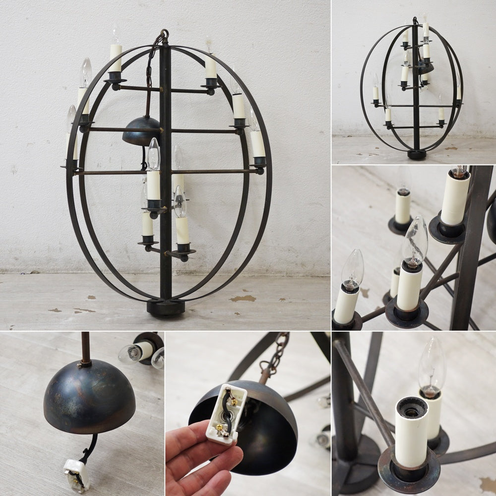 LISDIN アイアン 10灯 ペンダントライト Jose Esteves フランス H.P.DECO取扱い ●