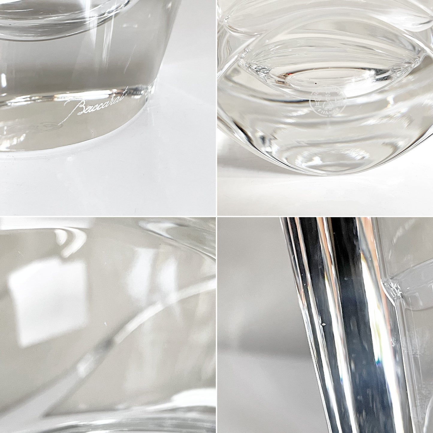 バカラ Baccarat ウェーブ Wave フラワーベース クリスタルガラス  H22.5cm フランス 箱付き未使用品 ■
