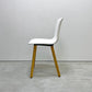 ヴィトラ vitra ハルウッド HAL WOOD サイドチェア ダイニングチェア ホワイト ナチュラルオーク ジャスパー・モリソン 定価￥78,100- B ●