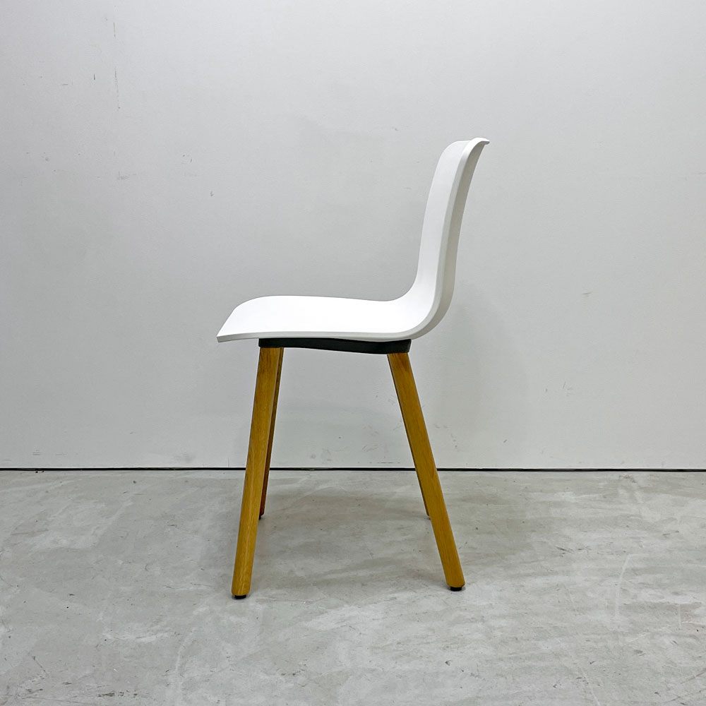 ヴィトラ vitra ハルウッド HAL WOOD サイドチェア ダイニングチェア ホワイト ナチュラルオーク ジャスパー・モリソン 定価￥78,100- B ●