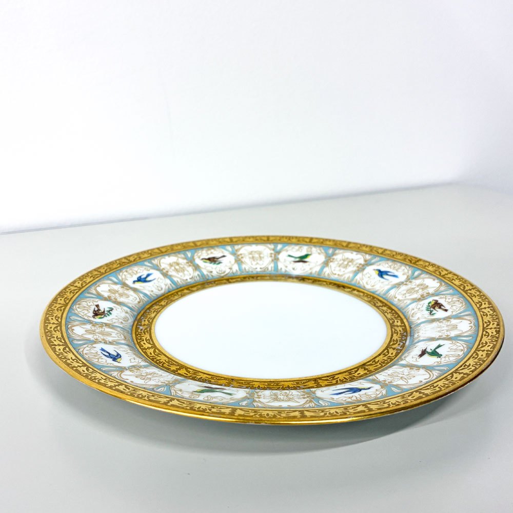 アビランド HAVILAND ベンガリス Bengalis ヴィクトリアンスワロー 19cm プレート リモージュ LIMOGES 三越特別製造版 A ◎