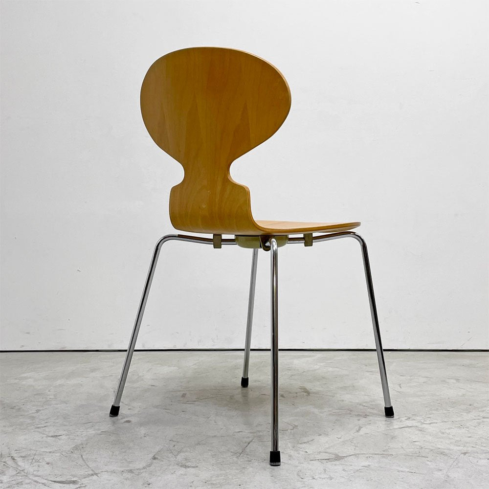 フリッツハンセン Fritz Hansen 3101 アリンコチェア アントチェア 4本脚 ナチュラルビーチ ラッカー仕上げ フェルトグライズ アルネ・ヤコブセン B ●