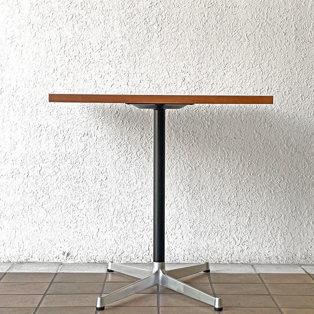 グリニッチ greeniche カフェテーブル Cafe Table 900×700 ダイニングテーブル チーク材 Xスチールレッグ インダストリアル ◇