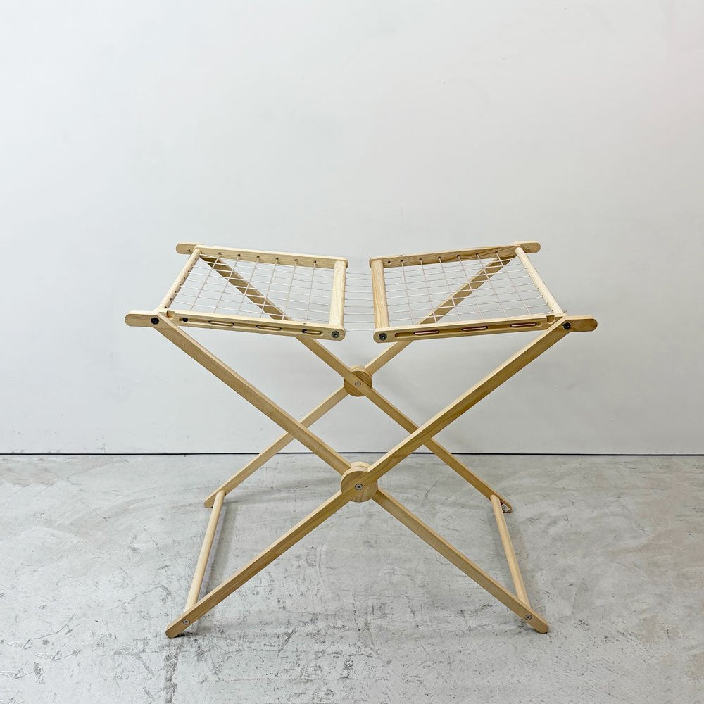 サイド バイ サイド SIDE BY SIDE ママ MAMA クローズドライヤー CLOTHES DRYER アッシュ無垢材 折り畳み ランドリーラック 洗濯物干し ドイツ ●