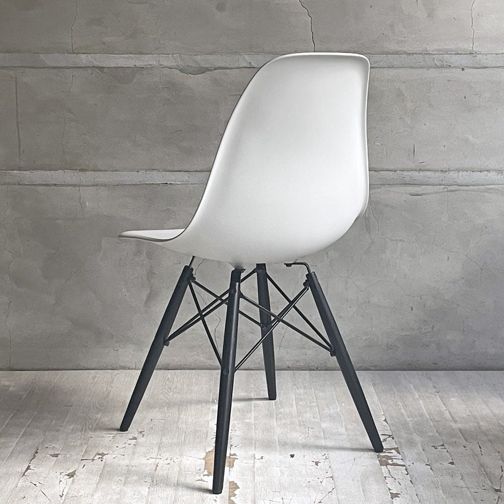 ハーマンミラー HermanMiller サイドシェルチェア アルパイン×エボニー ドゥエルレッグ ポリプロピレン製 イームズ ミッドセンチュリー  ♪