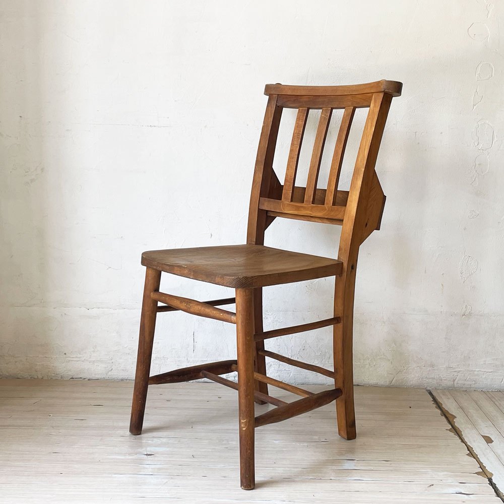 UKビンテージ チャーチチェア Church Chair 教会椅子 バイブルボックス 英国 古道具 Vintage  ★