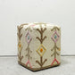 MAT The Basics プフ poufs インド製 キリム スツール 手織り 花モチーフ コンテンポラリー ●