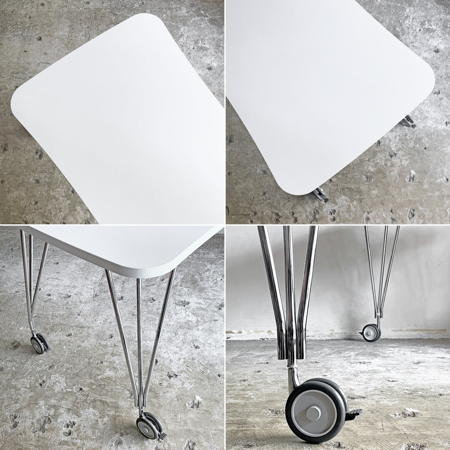 カルテル Kartell マックステーブル MAX TABLE ホワイト ミーティングテーブル キャスター付 フェルーチョ・ラヴィアーニ Ferruccio Laviani イタリア ■