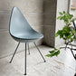フリッツハンセン Fritz Hansen ドロップチェア DROP ダイニングチェア ストームブルー 脚塗装 プラスチック スチールパイプ アルネ・ヤコブセン デンマーク 廃番カラー 現行定価￥55,880- ♪
