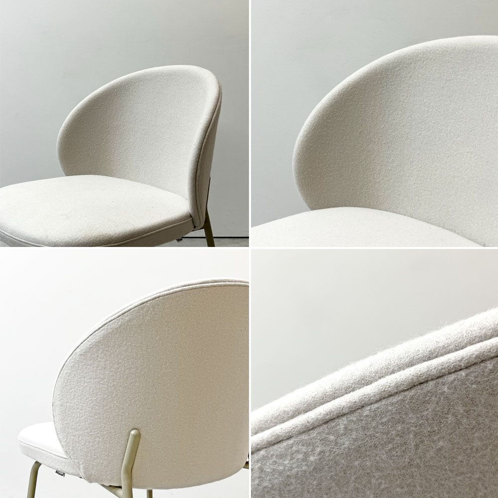 ボーコンセプト BoConcept プリンストン Princeton ダイニングチェア ベージュ ファブリック メタル脚 マットアッシュグレーラッカー仕上げ B ●