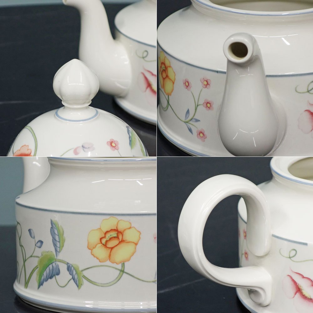 ビレロイ&ボッホ Villeroy & Boch アルベルティーナ Albertina ティーポット 廃盤品 ドイツ ◎