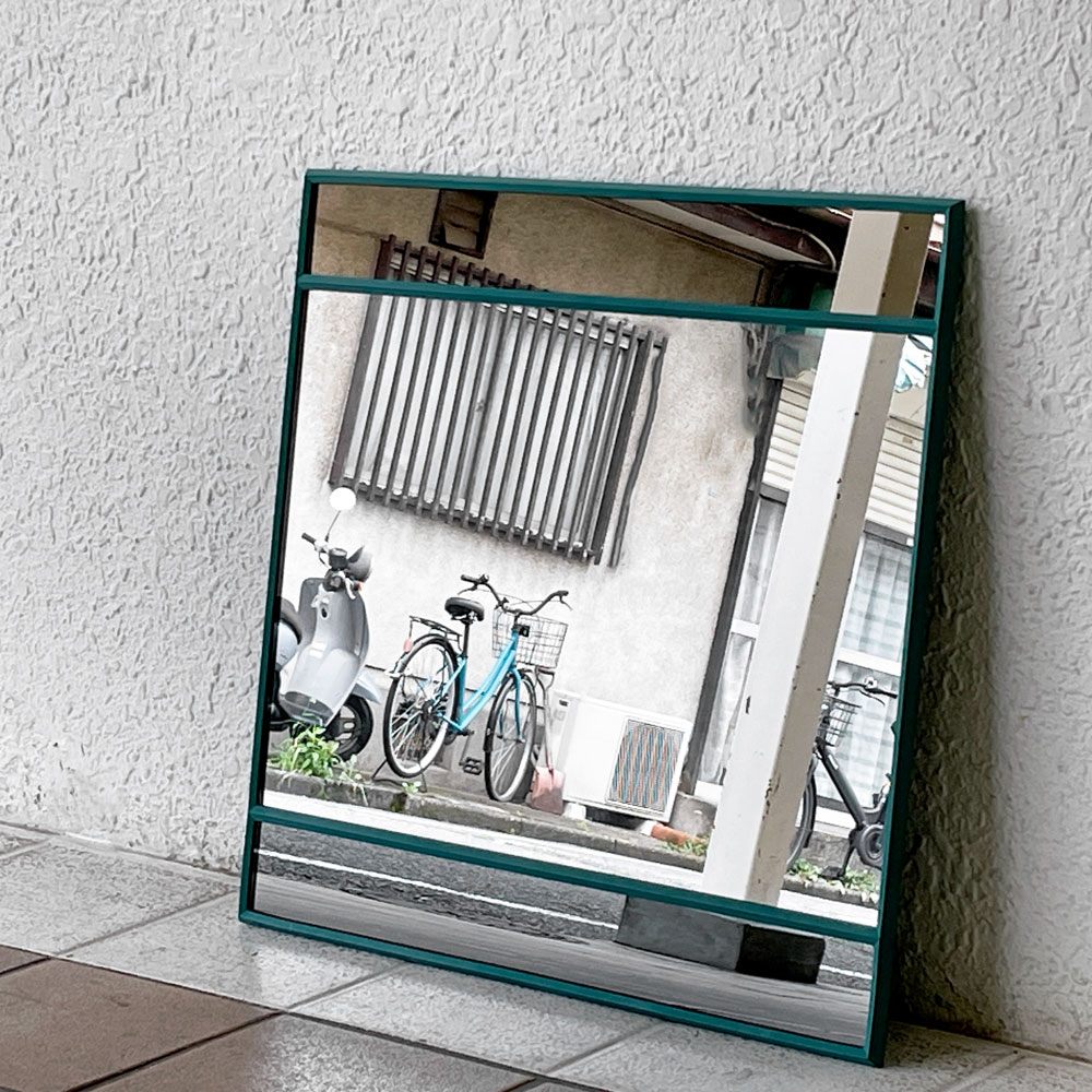 マジス MAGIS ヴィトレイル VITRAIL ウォールミラー 50×50cm グリーン 壁掛け ミラー インガ･センペ イタリアモダン 未使用品 定価￥89,100- ◇