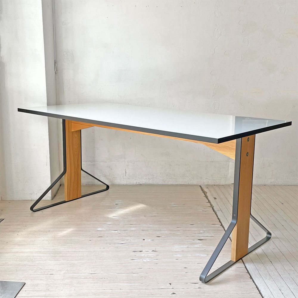 アルテック Artek カアリテーブル KAARI TABLE REB012 W160cm ホワイトグロッシーラミネート ナチュラルオーク ダイニングテーブル オフィステーブル 北欧 定価￥332,200- ★