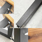 かなでもの KANADEMONO ザ・テーブル THE TABLE デスク 杉無垢材 W140cm スチール スクエアレッグ ブラック 定価￥55,000- ●