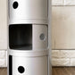 カルテル Kartell コンポニビリ COMPONIBILI 3段 シルバー ストレージボックス H58.5cm アンナ・カステッリ・フェリエーリ イタリア 定価￥35,500- ◎