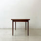 デンマークビンテージ Danish Vintage エクステンション EX ダイニングテーブル W120-212cm チーク材 伸長式 ドローリーフ式 北欧家具 ●