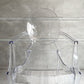 カルテル Kartell ルイゴースト LouisGhost アームチェア クリスタル スタッキング フィリップ・スタルク Philippe Starck イタリア 定価￥69,700- A♪