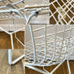 ノル Knoll 420 サイドチェア ワイヤーチェア ダイニングチェア ホワイト × レッド ファブリック フルカバー仕様 ハリー・ベルトイア ミッドセンチュリー ビンテージ ◎