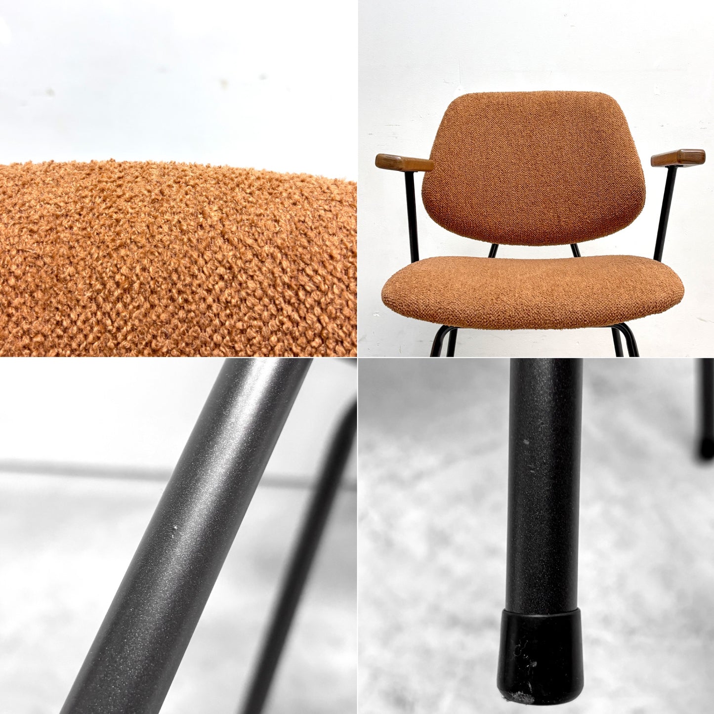 クラッシュゲート CRASHGATE ノットアンティークス Knot Antiques アボック ABOCK ダイニングチェア 肘付 アームチェア ファブリック オーク材 展示品 ●