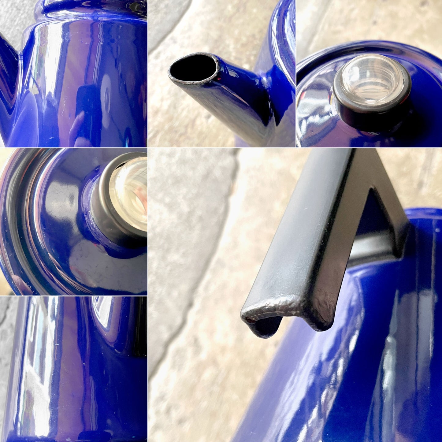 フィネル FINEL ペフトーリ Pehtoori エナメルコーヒーポットコバルトブルー Lサイズ 1.5L アンティ・ヌルメスニエミ フィンランド 復刻品 北欧雑貨 ■