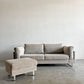 ボーコンセプト BoConcept I.D.V.2 2.5人掛けソファ＆オットマン W210cm ファブリック ホワイト系 スチール脚 デンマーク 〓