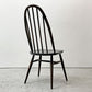 アーコール Ercol クエーカーチェア ダイニングチェア ハイバック オールドコロニアル ブラウン エルム材 × ビーチ材 UKビンテージ 英国家具 ●