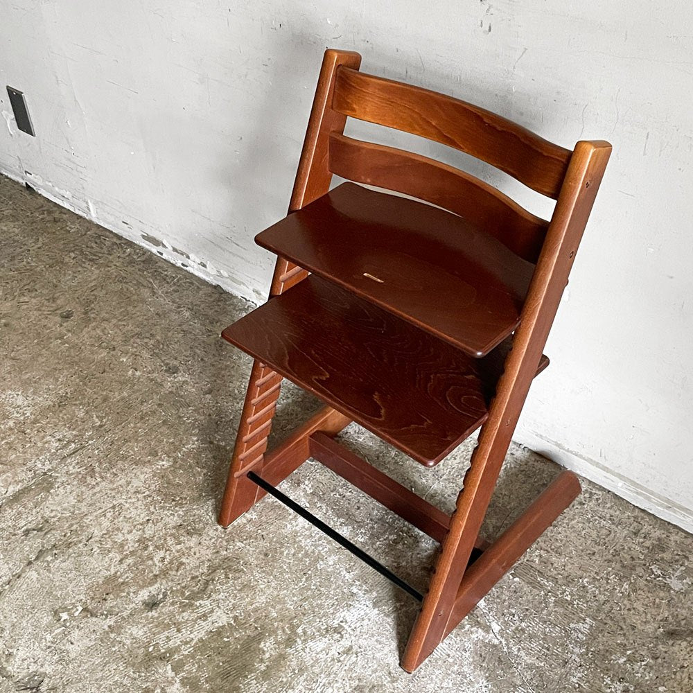 ストッケ STOKKE トリップトラップ TRIPP TRAPP ベビーチェア キッズチェア S/N3～ ブラウン ノルウェー 北欧家具 B ■