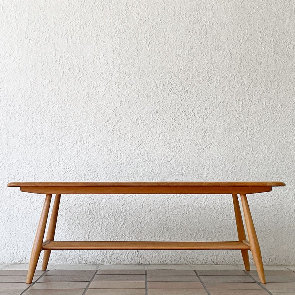 アーコール ercol 1459 ウィンザー コーヒーテーブル windsor coffee table エルム材 UKビンテージ vintage 英国家具 希少 ◇