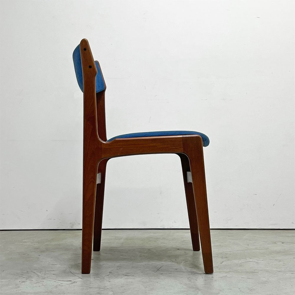 アンダーストルップ Anderstrup Mobelfabrik ダイニングチェア チーク材 ファブリックシート エリック・バック Erik Buch 北欧家具 A ●